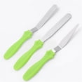 thumbnail image 2 of Toystoory 3 unids/set espátulas de pastel de acero inoxidable Sugarcraft comida repostería espátulas glaseado esparcidor herramientas panadería Cocina y Comedor Verde Toystoory HA062656-03B, 2 of 6