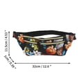 thumbnail image 3 of Unique Bargains 1 Pc Fanny Pack Multifunctional Oil Painting Waist Bag Multicolor, 3 of 6