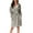 Grey, variant on Clearance Women's Pajama Sets Long Sleeve Comfortable Soft Breathable Solid Colour Pocket Hooded Knee Short Plush Robe Homewear Bathrobe Lounge Sets for Women