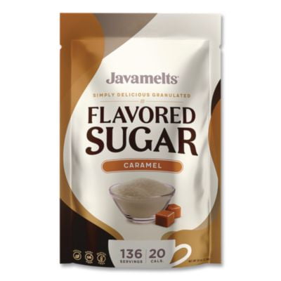 Javamelts JMT55383 Flavored Sugar, Caramel, 1.5 Lb Bag