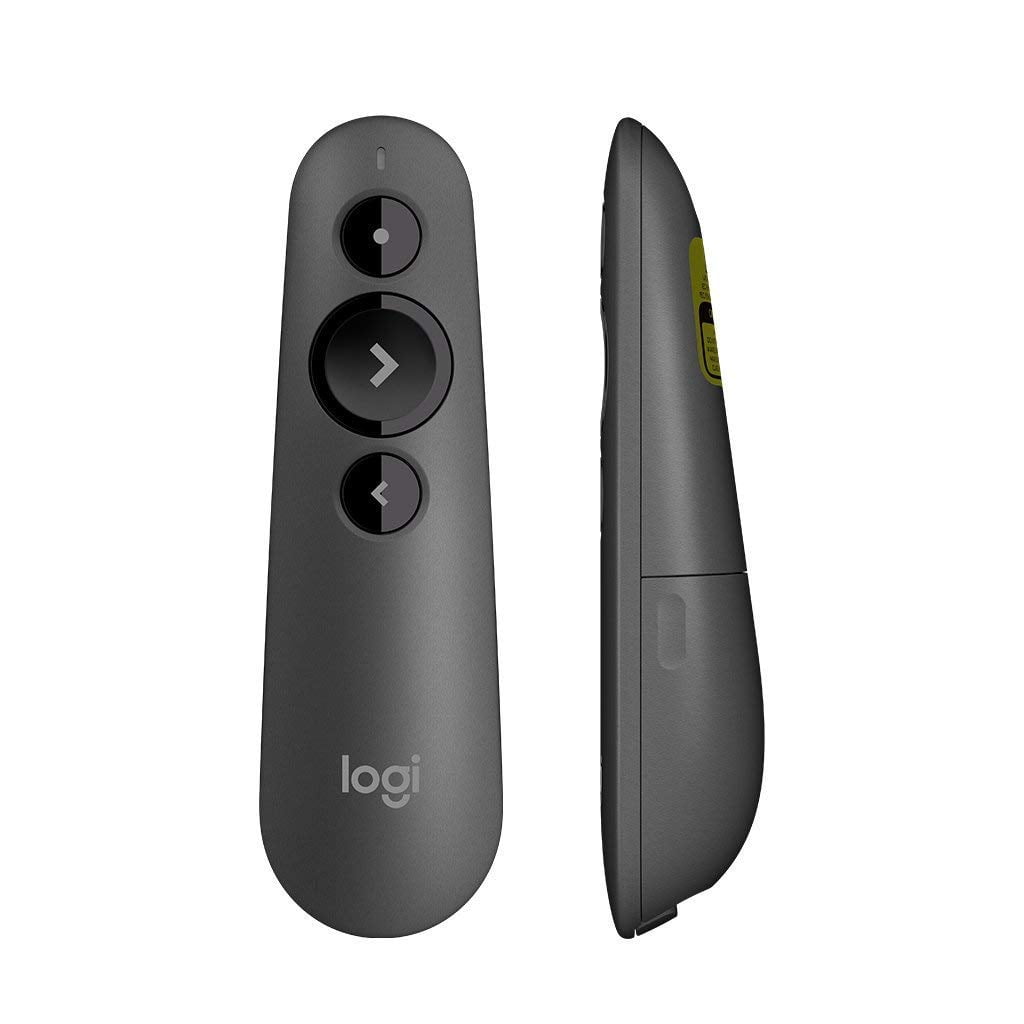 Logitech R500 Presentation remote control 3 buttons graphite