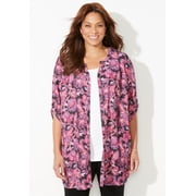 Catherines Womens Plus Size Petite Uptown Tunic Blouse