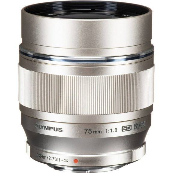 Olympus 75mm f/1.8 M.Zuiko Digital ED MSC Autofocus Lens for MFT (Micro Four Thirds) Silver {58}