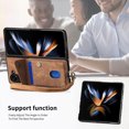 thumbnail image 6 of Feishell for Samsung Galaxy Z Fold 6, Wallet Case with Card Holder Leather Card Slots Kickstand Shockproof RFID Blocking Magnetic Clasp Protective Cover for Women Men for Samsung Galaxy Z Fold 6,Brown, 6 of 6