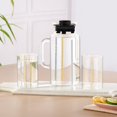 thumbnail image 4 of Artisan Series Sintra 1000ml Multipurpose Jug With 295ml X2 Pcs Medium Glass Set - Clear | 100% Borosilicate, Fridge & Freezer, Dishwasher Safe - Glass Jug With Tumbler, 4 of 5