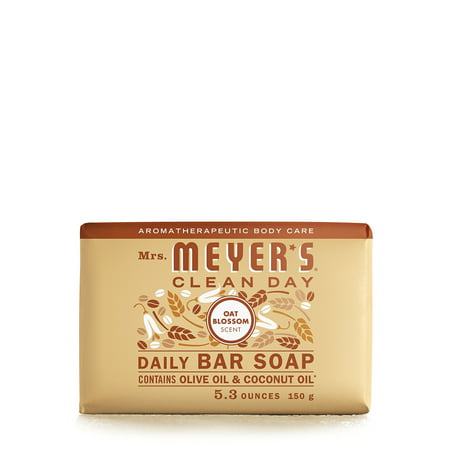 Mrs. Meyer’s Clean Day Bar Soap, Oat Blossom Scent, 5.3 ounce (Best Selling Soap Scents 2019)