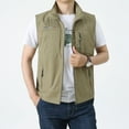 thumbnail image 4 of Spring And Autumn Thin Coat Pocket Outdoor Fishing Clothing Clip Men'S Outerwear Vests L, 4 of 7