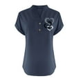 thumbnail image 4 of Puntoco Summer tops for women Clearance,Womens Summer Tops Short Sleeve Shirts V Neck Tshirts Casual Dressy Beach Vacation Clothes Navy 10(XL), 4 of 4