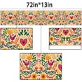 thumbnail image 3 of Mexican Fiesta Table Runner Mexico Dia De Los Muertos Decoration Cinco De Mayo Party Supply Home Kitchen Dining Room Decor(13" x 72"), 3 of 5
