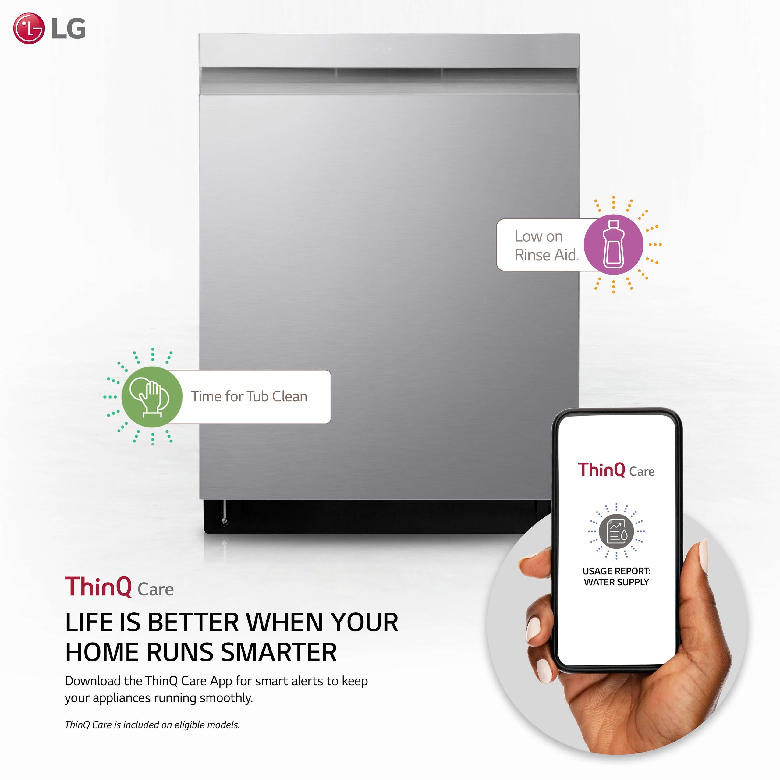 LG LDP6810SS Top Control Smart wi-fi Enabled Dishwasher with QuadWash&#0153; - image 2 of 5