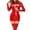 02-Red, variant on Women's Plus Size Shiny Metallic Teddy Bodysuit One Piece High Cut Thong Lingerie Babydoll Hollow out Backless Sleepwear Nightwear 02-Red XXL