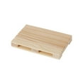 thumbnail image 5 of 2 Pack Mini Wood Pallet Coasters for Beverages, Hot and Cold Drinks, Mini Building Blocks Stacking, DIY Crafts, 5 of 13