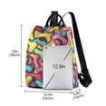 thumbnail image 3 of Travel Backpack for Women Large Capacity College Bags Multi-pocket Casual Daypacks 15 Inch Colorful Bones, 3 of 7
