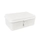 thumbnail image 3 of Caja organizadora de almacenamiento de metal rectangular, portátil, estilo retro, contenedor en blanco, 3 of 9