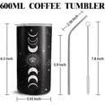 thumbnail image 6 of Goth Tumbler 600 ML, Moon Cup Witch Travel Cup, Halloween Witchy Goth Gifts for Women, Halloween Tumbler with Lid and Straw, Goth Accessories Stuff, Witch Tumbler Stainless Steel Insulated Thermal, 6 of 6