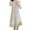 Beige, variant on SCSAlgin Cotton Nightgowns for Women Sleeveless House Dress Ruffle Nightshirt Sleepwear with Pockets