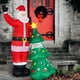 thumbnail image 4 of Papá Noel inflable de Navidad con LED Decoraciones inflables de Navidad para exteriores Decoración de Papá Noel Juegos de Navidad inflables para Garde, 4 of 8