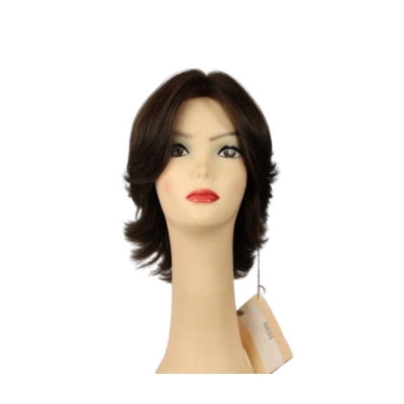 European Human Hair Freeda Wig Shlomit Dark Brown Skin Top Size S
