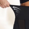 thumbnail image 3 of Pantalones de control de barriga Hugo Transpirables para mujer Negro Medio, 3 of 10
