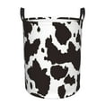 thumbnail image 6 of Lsque Cow Skin 2 pattern Laundry Hamper Basket, Tall Woven Rope Hamper Basket for Clothes, Lightweight Storage Basket, Collapsible Waterproof-Medium, 6 of 8