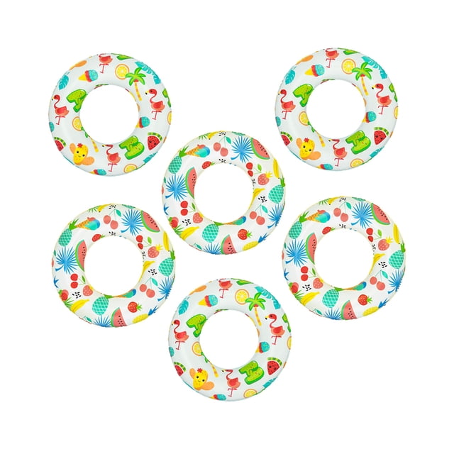 Salvavidas Inflable Infantil De Flores Tropicales Mayoreo 6 Piezas Bestway salvavidas inflable