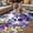 Purple Indigo, variant on Spring Floral Outdoor Rug for Patio/Deck/Porch, Non-Slip Large Area Rug 3 x 5 Ft, Purple Tulips Hydrangeas Butterflies Flowers Indoor Outdoor Rugs Washable Area Rugs, Camping Rug Carpet Runner
