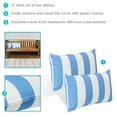 thumbnail image 2 of Sunnydaze 12" x 20" Beach-Bound Stripe Polyester Lumbar Outdoor Pillow Cover, 2 Count, 2 of 7