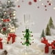 thumbnail image 4 of Portavelas de cristal para decoración de coronas de árbol de Navidad | Soporte para velas transparente para decoración navideña del hogar | Adorno para chimenea de mesa de cena romántica, 4 of 7
