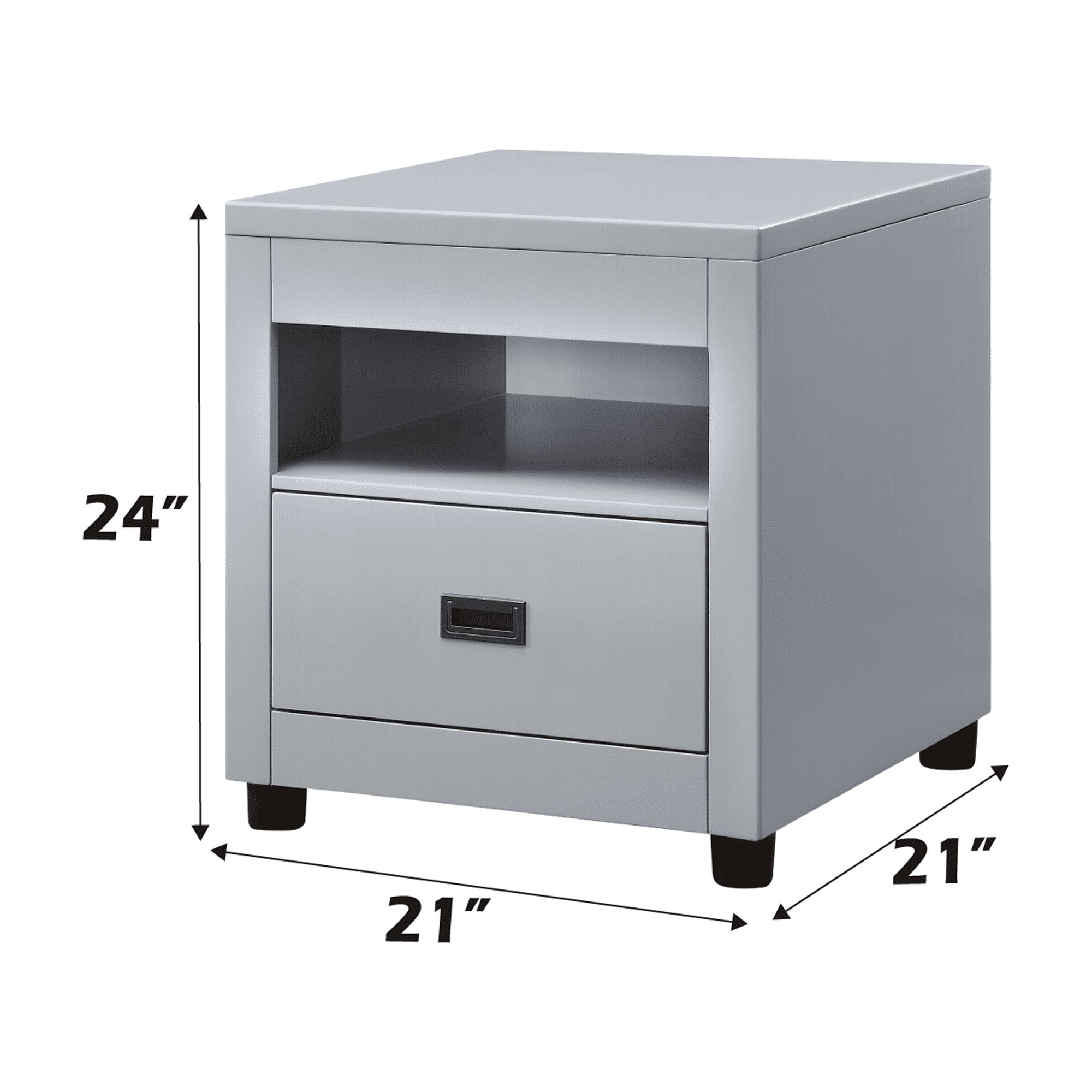 End Table, Gray Finish