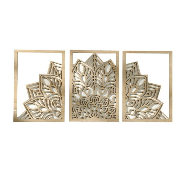 Colgante de Hoja de Madera para Decoración de Dormitorio, Sala de Estar y Comedor