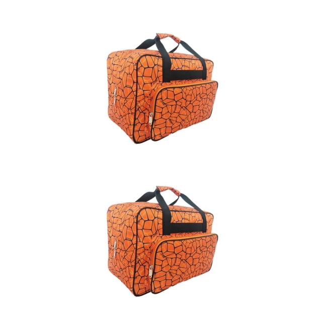 Toystoory Máquina de coser resistente al agua y al desgarro, bolsa Unisex, hilo fino de coser múltiple y grande, rojo y naranja Naranja 2Conjunto