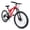 Red, variant on 26" Mountain Bike 21 Speed Steel Frame City Bicycle with Front Suspension for Men Women, Green