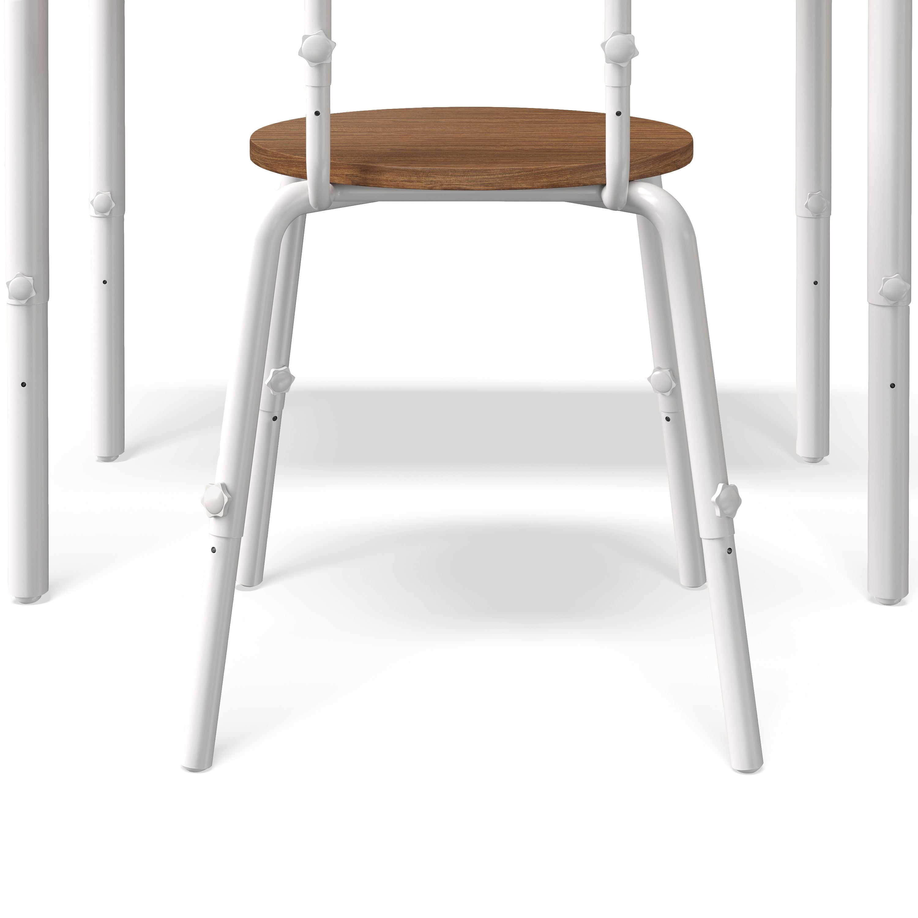 Mainstays Kids Grow With Me Adjustable Desk and Chair Set, Warm Walnut