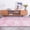 Pink, variant on Soft Fluffy Shaggy Area Rug, 4'x6' Tie-Dyed Khaki Anti-Slip Plush Fuzzy Carpet for Living Room Bedroom Nursery Home Decor