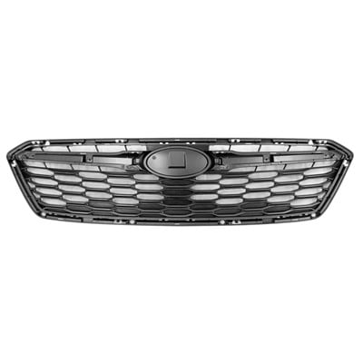 Front Grille For 2012-2014 Subaru Impreza Painted Gray With Chrome Molding Made Of Plastic SU1200145