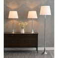 thumbnail image 2 of Kenroy Home Trapp Floor/Table Lamp Set, White Shades/Chrome Bases, Set Of 3 Lamps, 2 of 2
