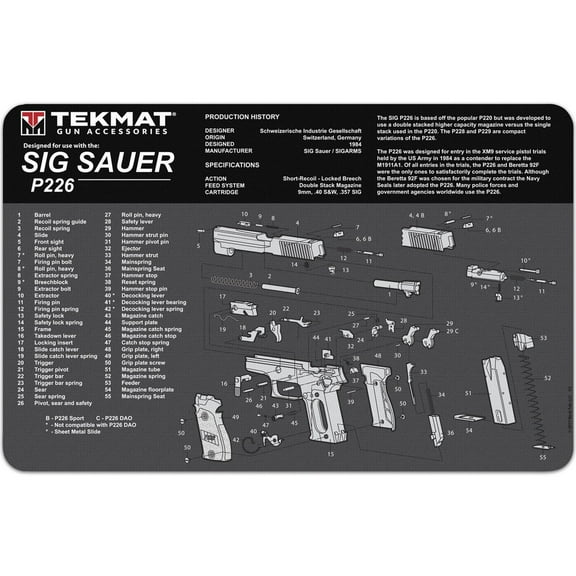 TekMat Original Gun Cleaning Mat - 17" X 11" - Sig Sauer P226™
