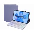 thumbnail image 1 of Keyboard Case for Huawei MatePad Pro 11 2022, Soft TPU Protective Cover, [Tri-Color Backlit] Magnetically Detachable Wireless Bluetooth Keyboard, 1 of 7