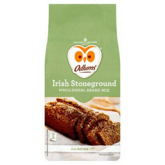 ODLUMS Irish Stoneground Wholemeal Bread Mix - 500 Grams (17.62oz)