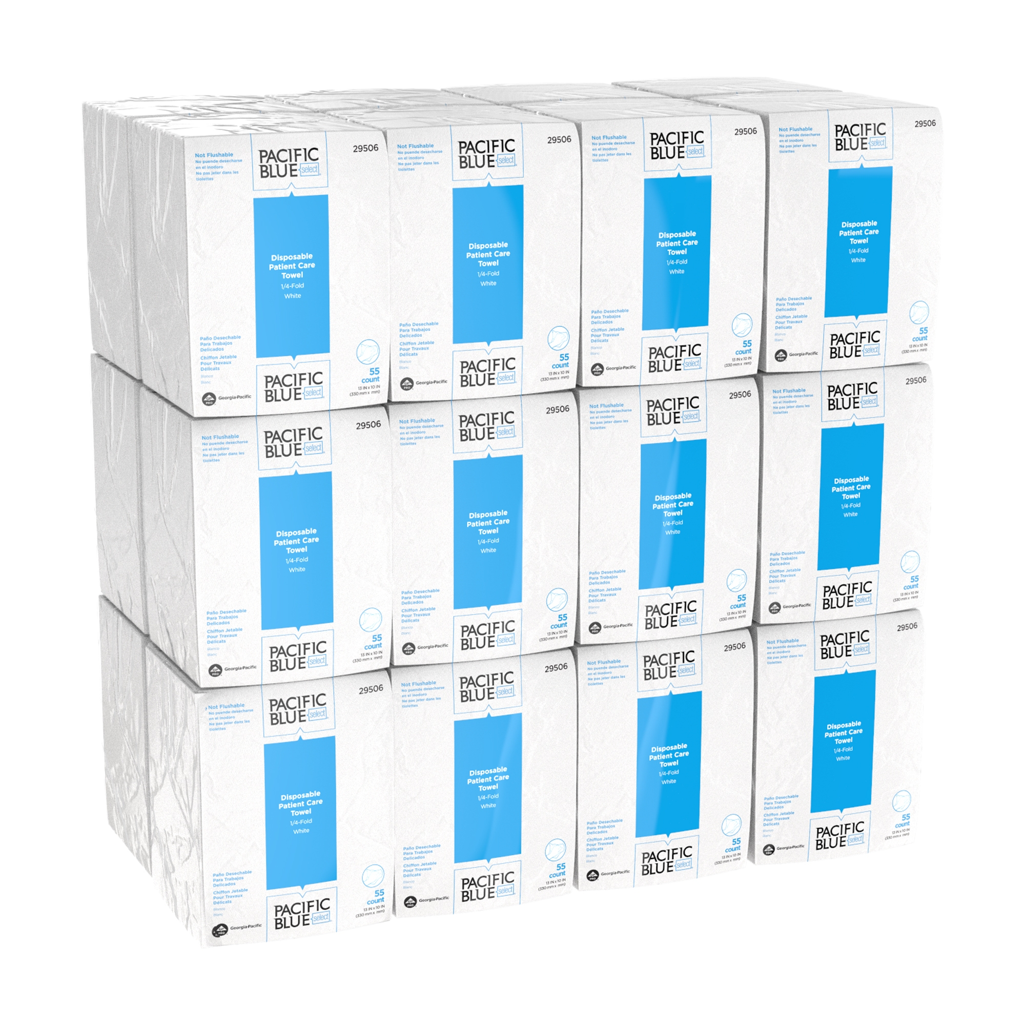 Pacific Blue Select A300 Patient Care Disposable Bath Towels GPC80540, GPC  80540 - Office Supply Hut