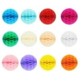 thumbnail image 2 of Honeycomb Paper Party Decorations Hanging Bunting Pom Poms Flower Garland for Birthday Christmas Celebration, 2 of 6