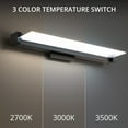 thumbnail image 3 of WAC Lighting Spectre 20" 1-Light 3-CCT Aluminum Bathroom Vanity Light in Black, 3 of 5