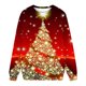 thumbnail image 4 of Camiseta holgada de manga larga con cuello redondo y estampado navideño para mujer Fridja FKASFK1034, 4 of 4