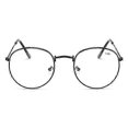 thumbnail image 2 of Retro Round Reading Glasses Glasses Strength 2.0 Black black, 2 of 3