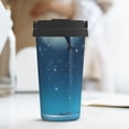 thumbnail image 6 of Gukieu Night Sky Moon Dolphin Print Insulated Coffee Cup, Portable Stainless Steel Vacuum Cup with Lid, Unisex, Suitable for Office, Cafe, Car, 6 of 8