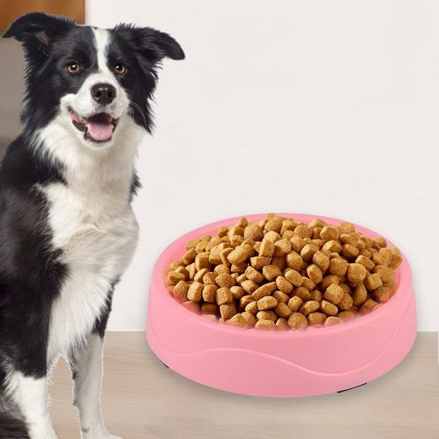 Xihbxyly Comedero para Perros de Alimentación Lenta, Diseño Antiasfixia, Base Antiderrames y Antivuelco, Multifuncional, Fácil de Limpiar, Opciones En Azul, Verde y Rosa, 20,4 X 20,4 X 4,6 Cm
