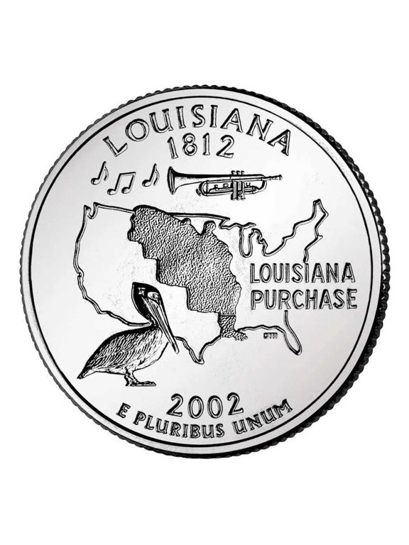 Collectible Louisiana Quarter - Denver, Single Coin