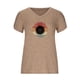 thumbnail image 4 of Blusa informal con estampado de manga corta y cuello en V de verano para mujer con estilo OAVQHLG3B Store  lin121212, 4 of 4