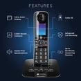 thumbnail image 3 of Teléfono inalámbrico Motorola Voice D8713 con 3 auriculares y Bluetooth, 3 of 5