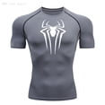 thumbnail image 1 of Camiseta de compresión para hombre, camiseta negra de manga larga, protector solar para Fitness, camiseta larga informal transpirable de secado rápido de segunda piel 4XL, 1 of 5